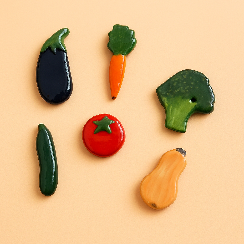 Set d'aimants légumes